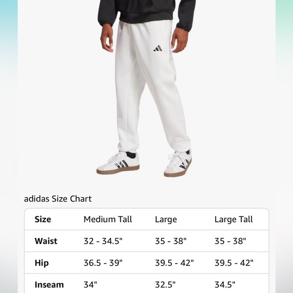 Adidas Mens Future Icon Small Logo Pants size Large White with black logo - Picture 6 of 11